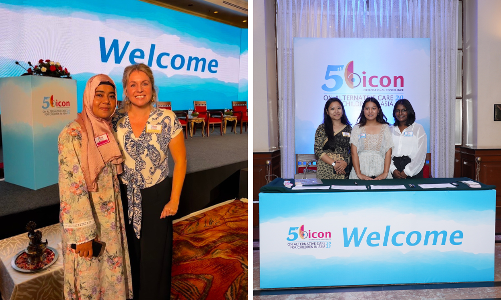 MJF colleagues Seema Naaz and Louise Cox attending BICON 2023. 