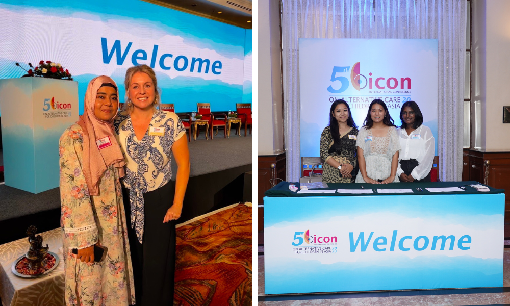 MJF colleagues Seema Naaz and Louise Cox attending BICON 2023.